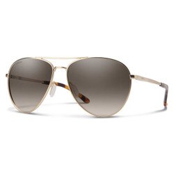 Smith Layback Sunglasses Polarized in Matte Gold with Brown Gradient